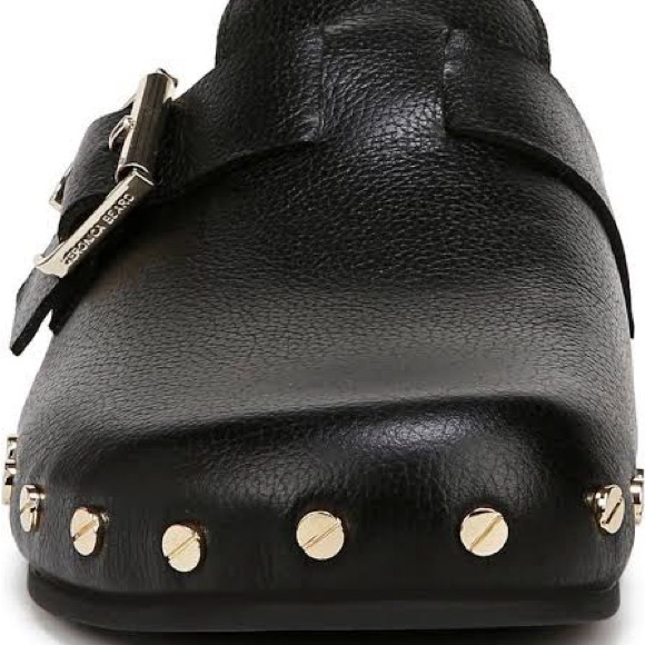 Veronica Beard Fern 2 Shearling Lined Clog. Black. 8 - Picture 3 of 11